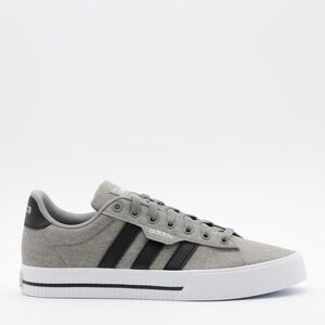 Adidas Men's Daily 3.0 Comfortable Canvas Low Top Shoes Gray/Black Size 7.5